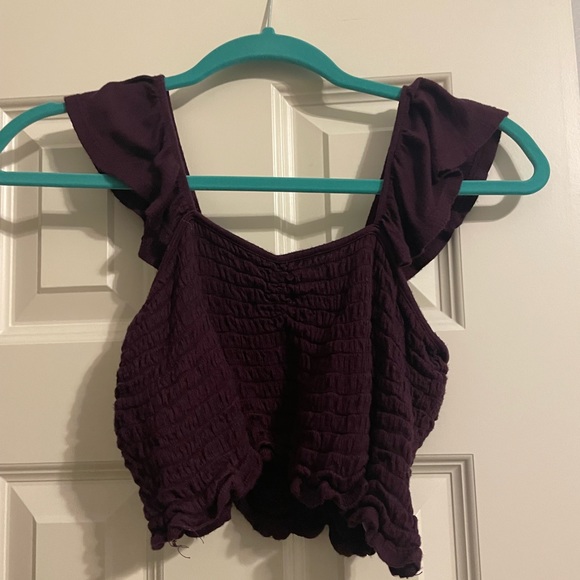 Maroon Ruched top - Picture 1 of 2